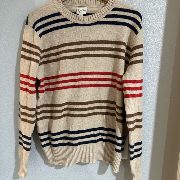 J crew rugged merino wool blend sweater size  L good condition - Picture 2 of 4